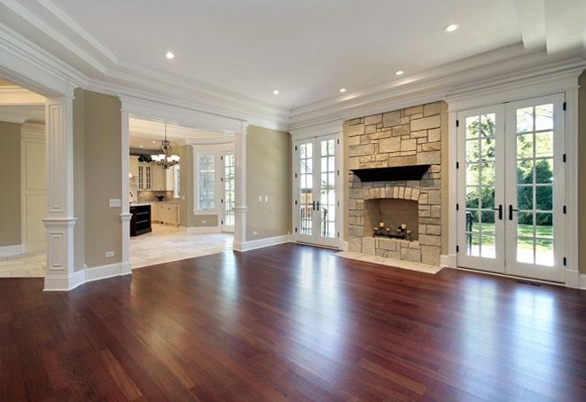 exotic teak hardwood flooring with a rich, deep color