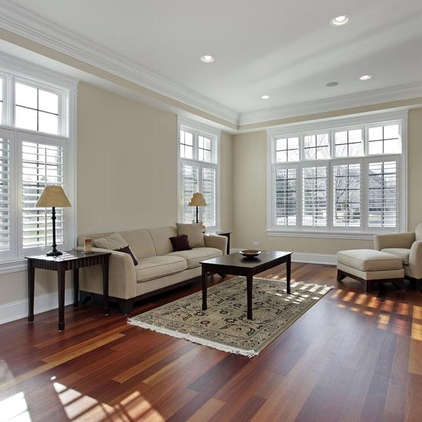 laminate floors are water-resistant and can be installed in areas prone to moisture